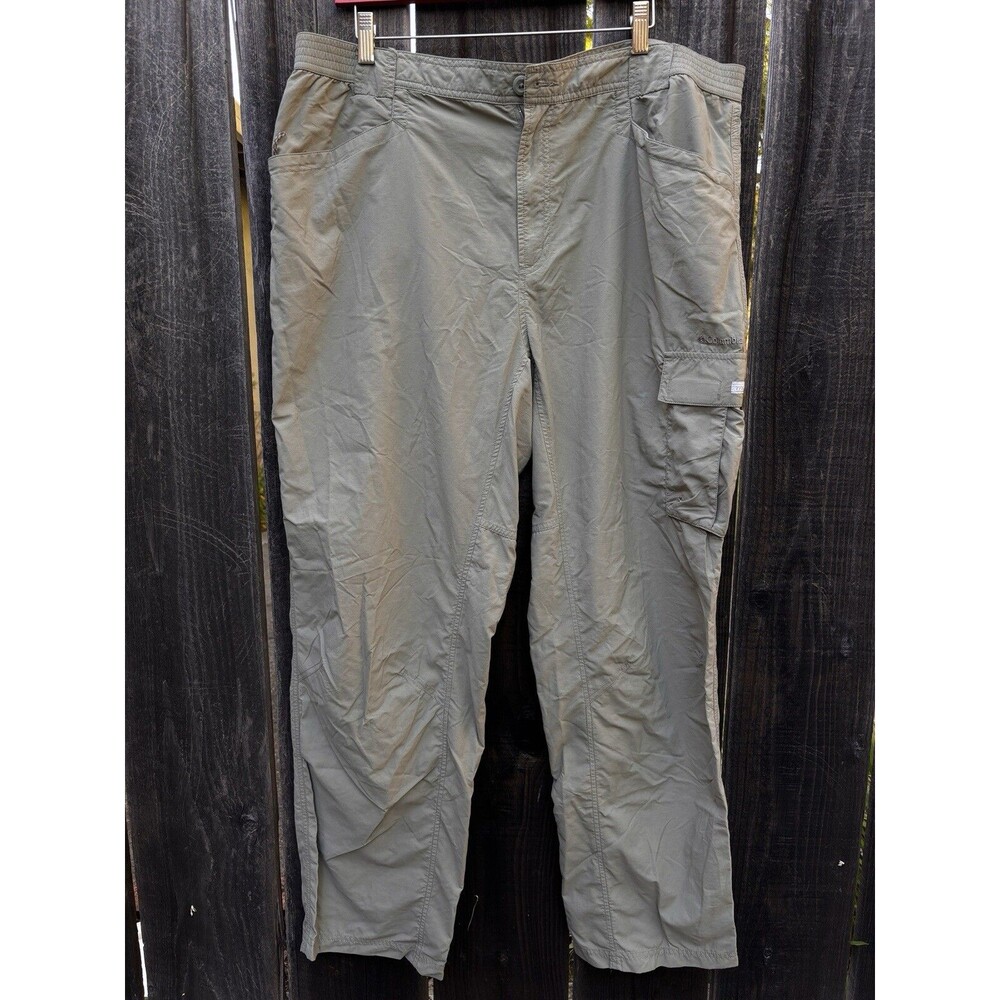 Columbia Pants Large Lightweight Mens Khaki Titanium Active Outdoor XL